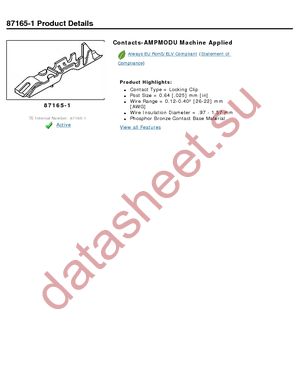 87165-1 datasheet  